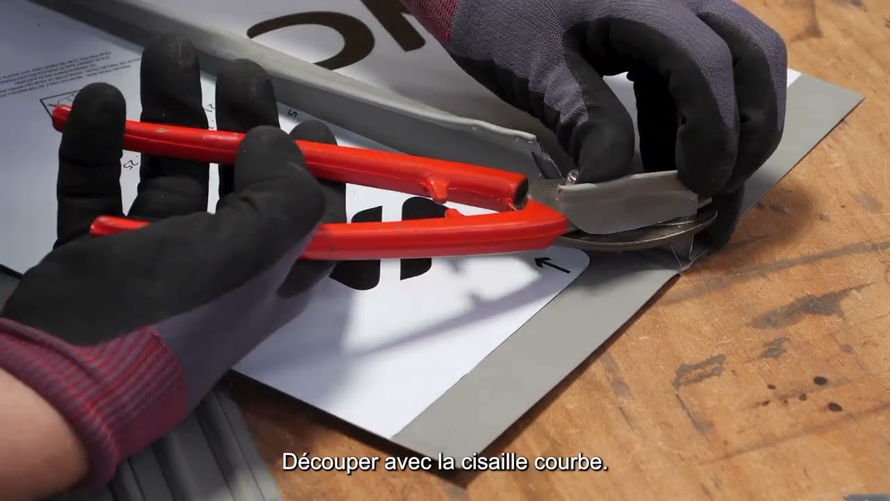 Joint debout - Toiture et façade - Finition d'égout languette étirée