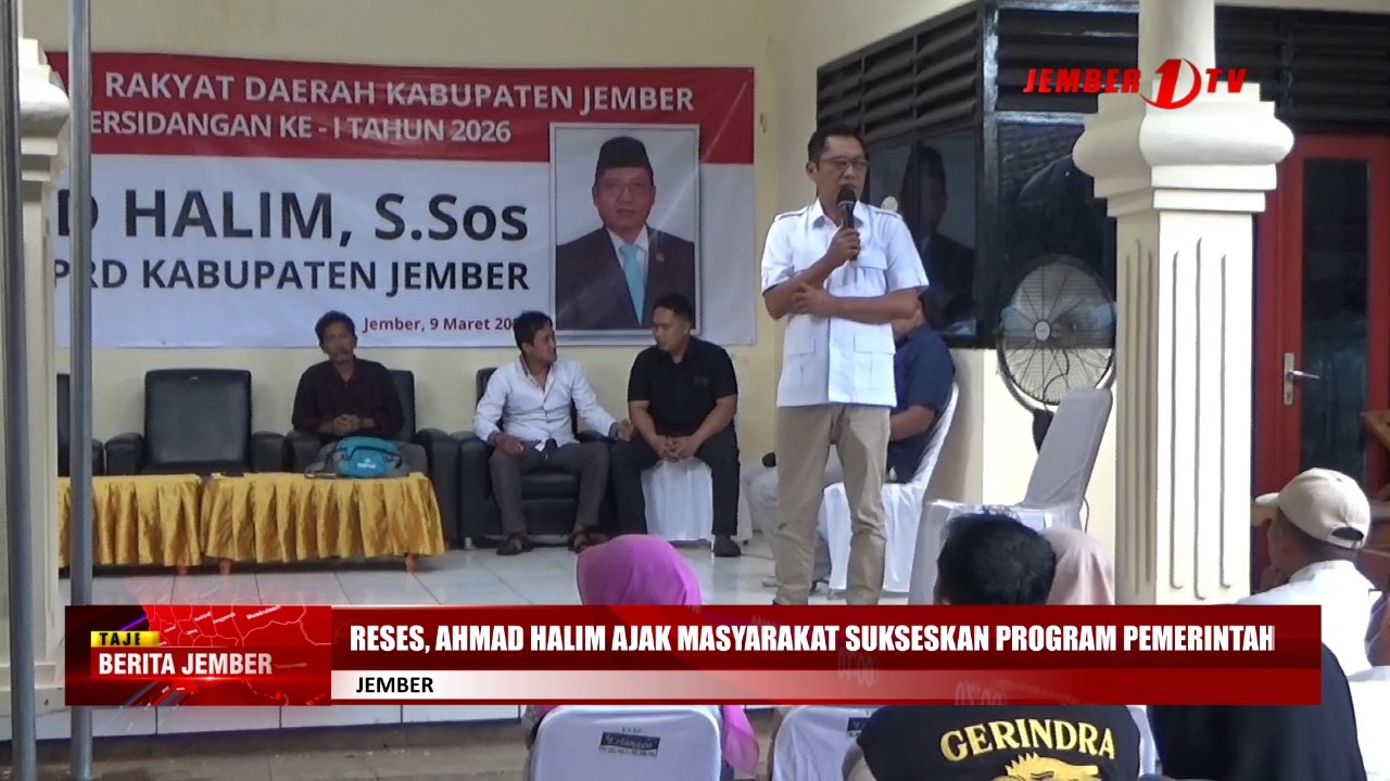 RESES, AHMAD HALIM AJAK MASYARAKAT SUKSESKAN PROGRAM PEMERINTAH