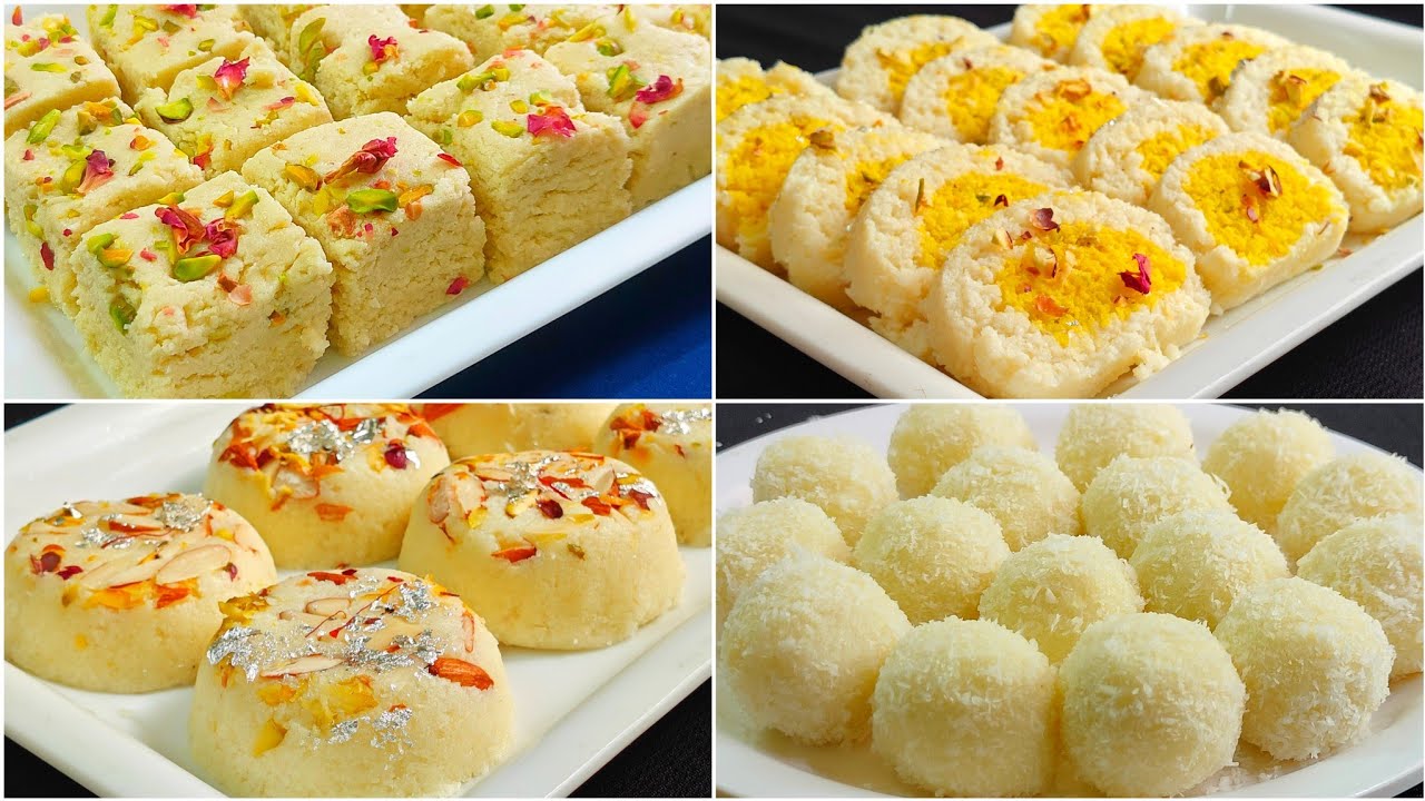 बिना गैस जलाए 5 मिनट में 4 तरीके की सवादिष्ट मिठाई बनाएं तयोहारों में चार चाँद लगाएं Instant Sweets