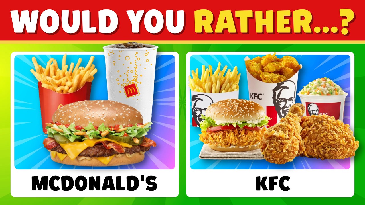 Would You Rather? FOOD Edition 🍕 | Hardest Food Choices Ever!