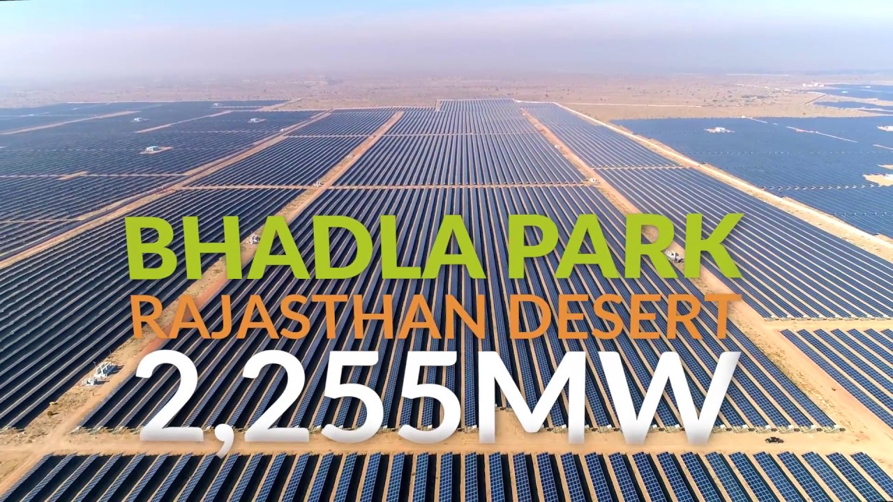 Solar PV Robotic Cleaning - Ecoppia E4 in Bhadla Park Rajasthan, India