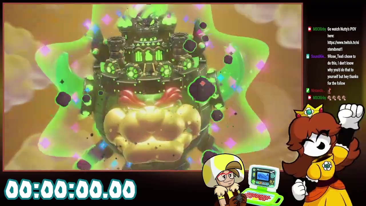 Two Goobers race to cave a turtle's head in [Super Mario Bros. Wonder any% Race with @nintendo-nut1]