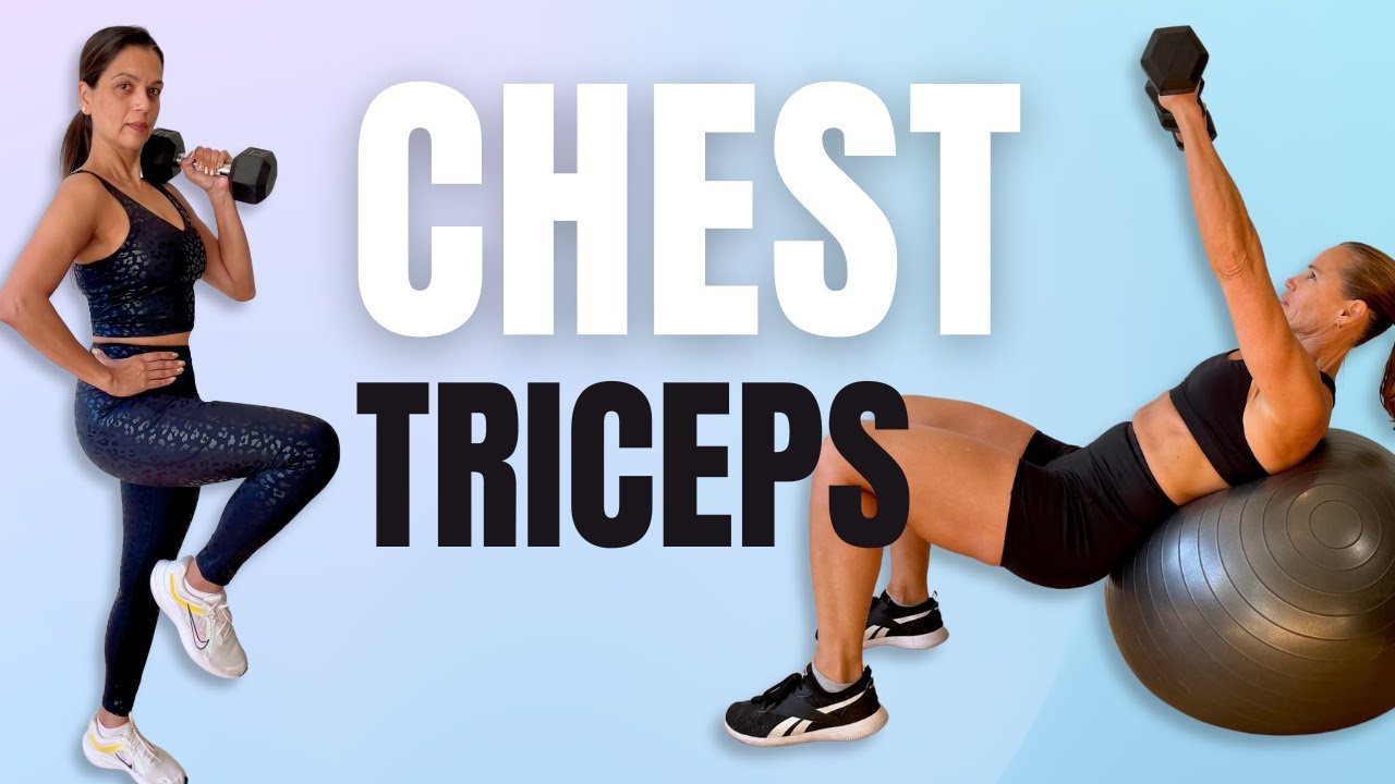 20 MIN Chest + Triceps // Strength Workout // NO JUMPING (Week 2 Day 1)