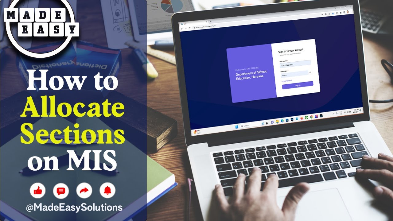 How to Allocate Sections on MIS Portal | MIS Portal Training | MadeEasy Video 3