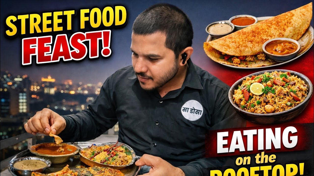 Rooftop Street Food Challenge 😍 इतना स्वाद पहले कभी नहीं!