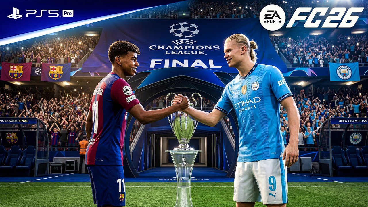 ФК 26 - Барселона против Манчестер Сити - Финал Лиги чемпионов УЕФА | PS5™ Pro [4K60]