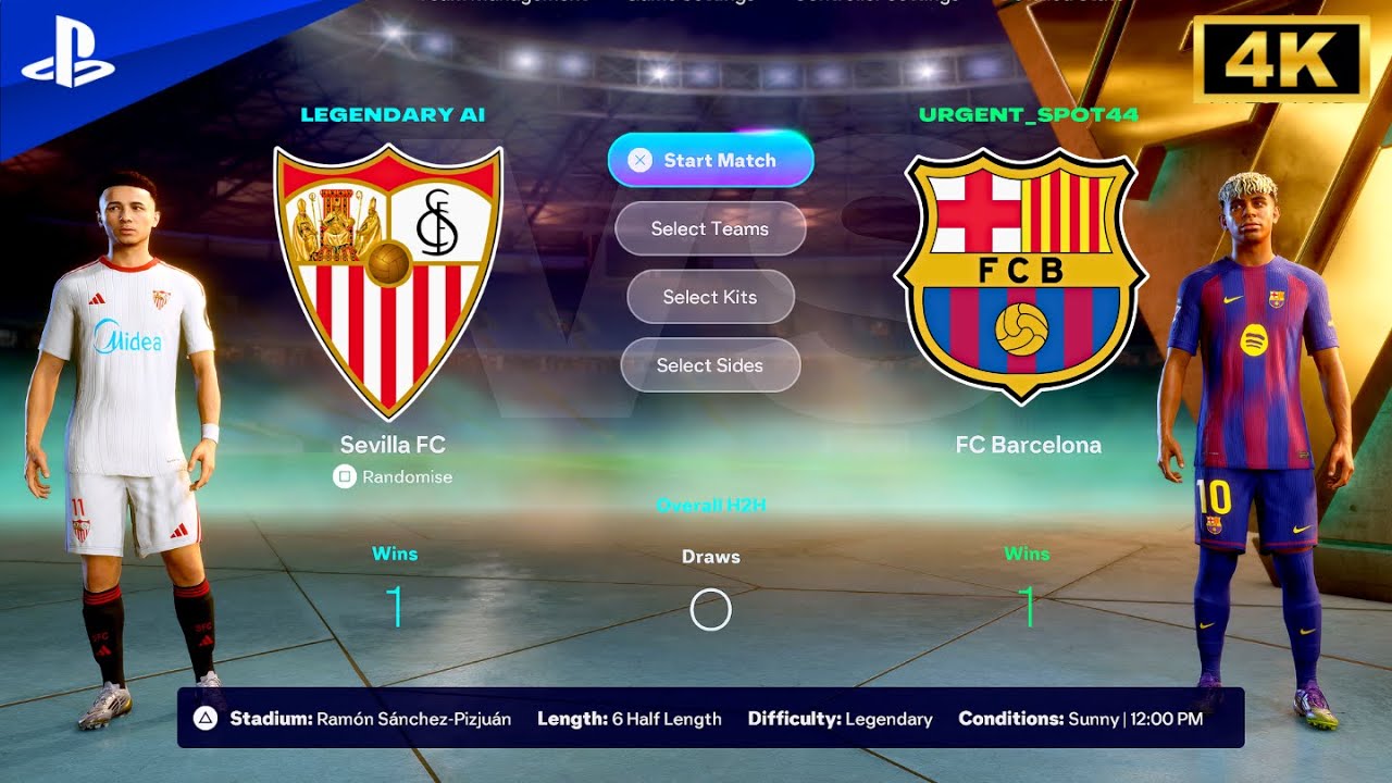 FC 26 | Sevilla FC vs FC Barcelona | La Liga League 25/26 Full Match | PS5 4K 60fps