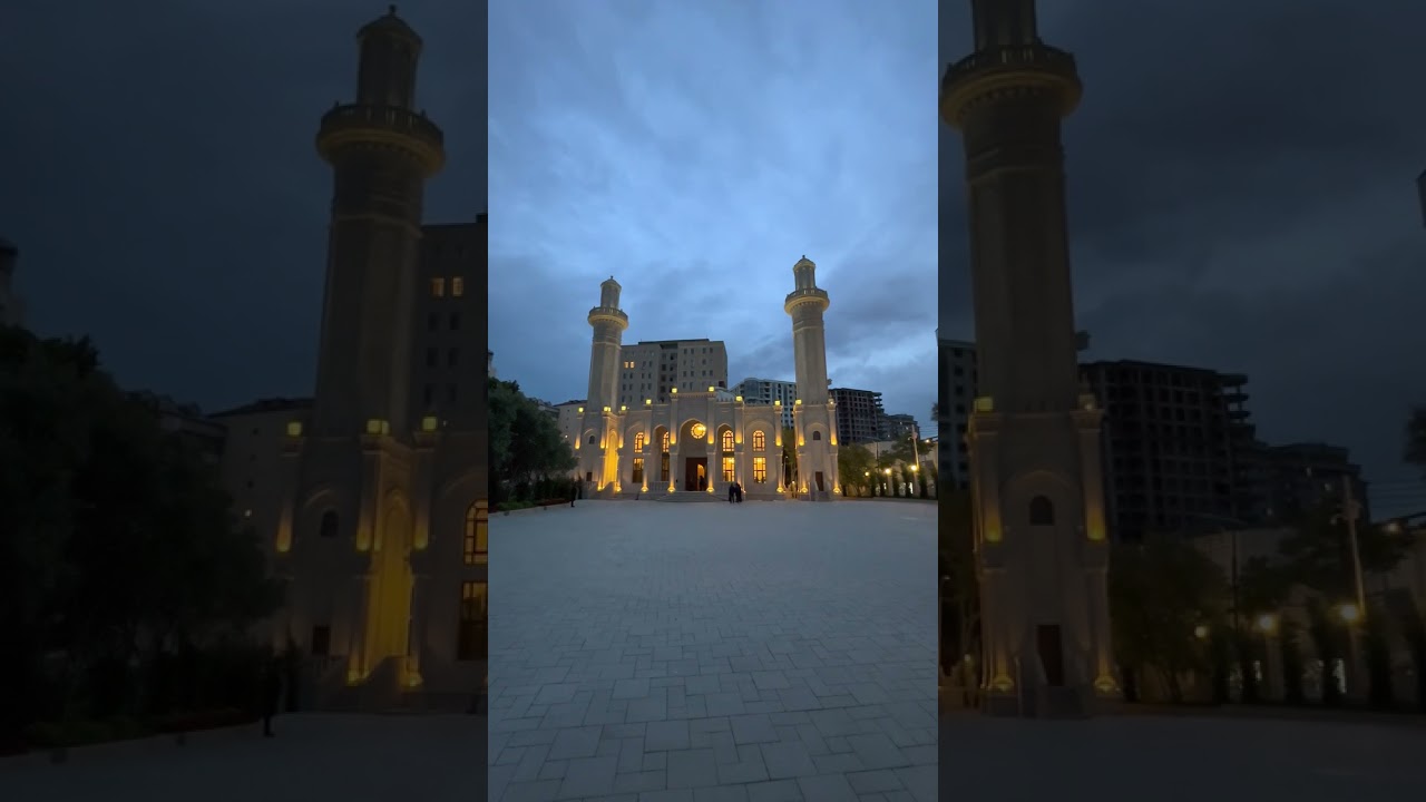 Abu Bakr (Cümə) məscidi, Məğrib namazı, Azan. Bakı, Azərbaycan