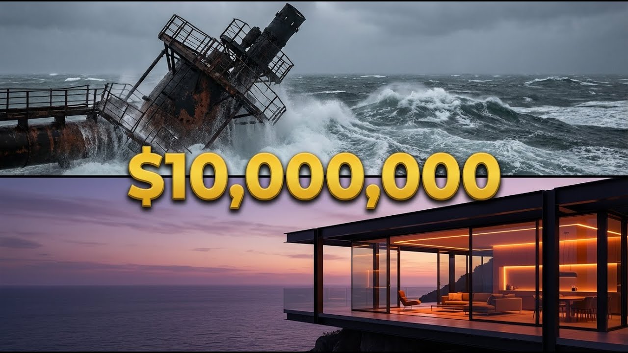 Building a $10M Floating Mansion Inside an Abandon