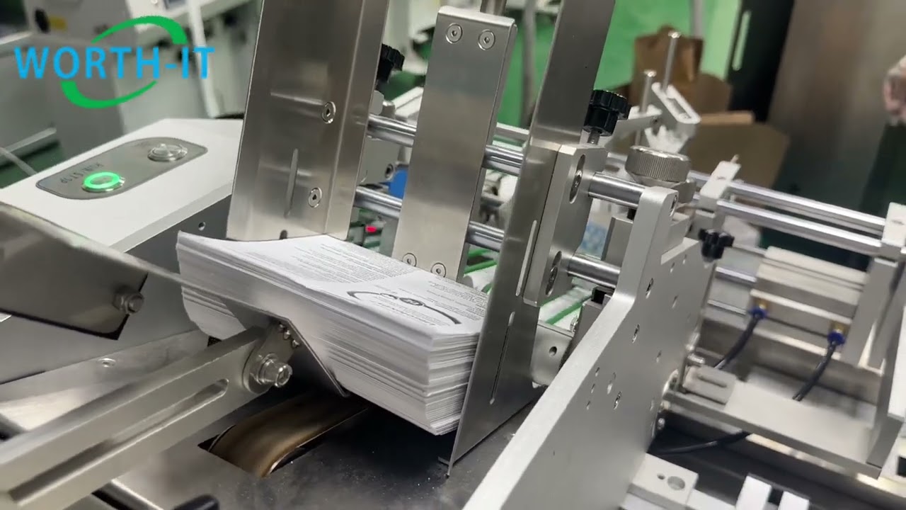 Friction feeder inline paper banding machine/ auto counting and banding manual leaflets