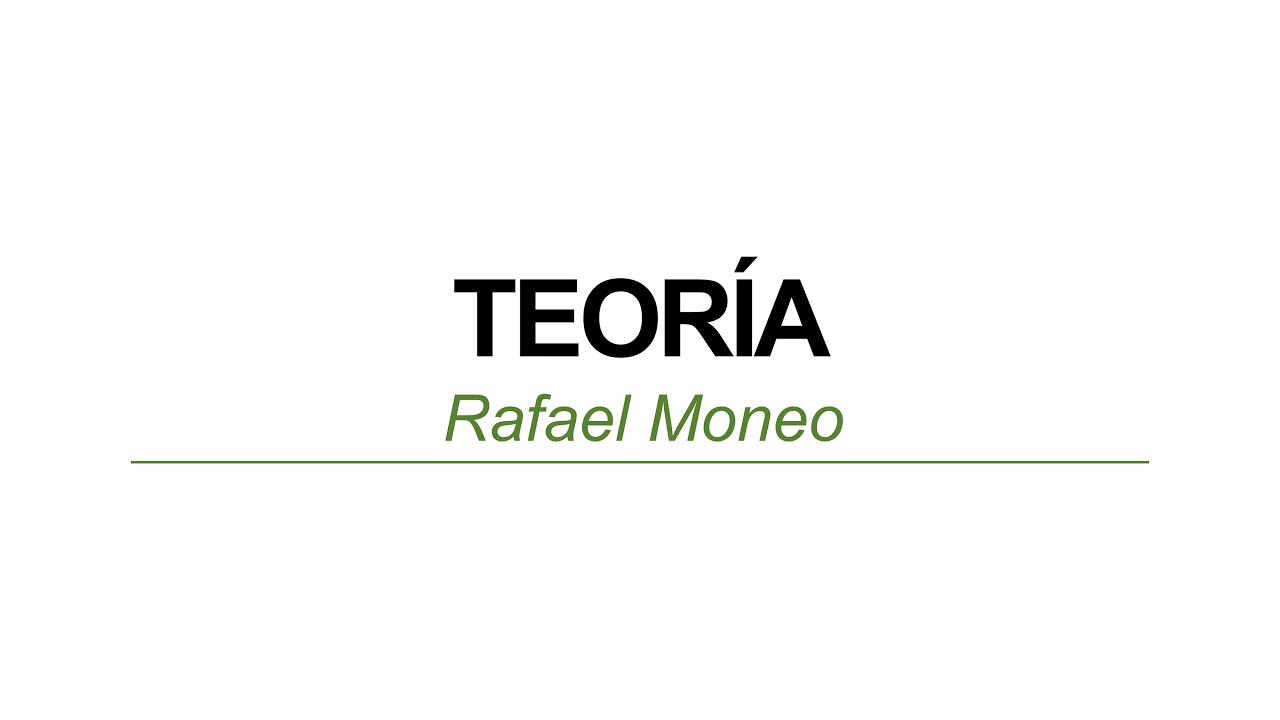 Teoría - Rafael Moneo | Venturi y nosotros