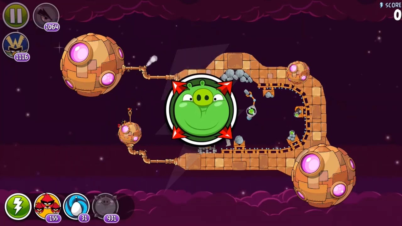 Angry Birds Space Beta Prototype Tutorial and Brass Hogs All levels [1080p]