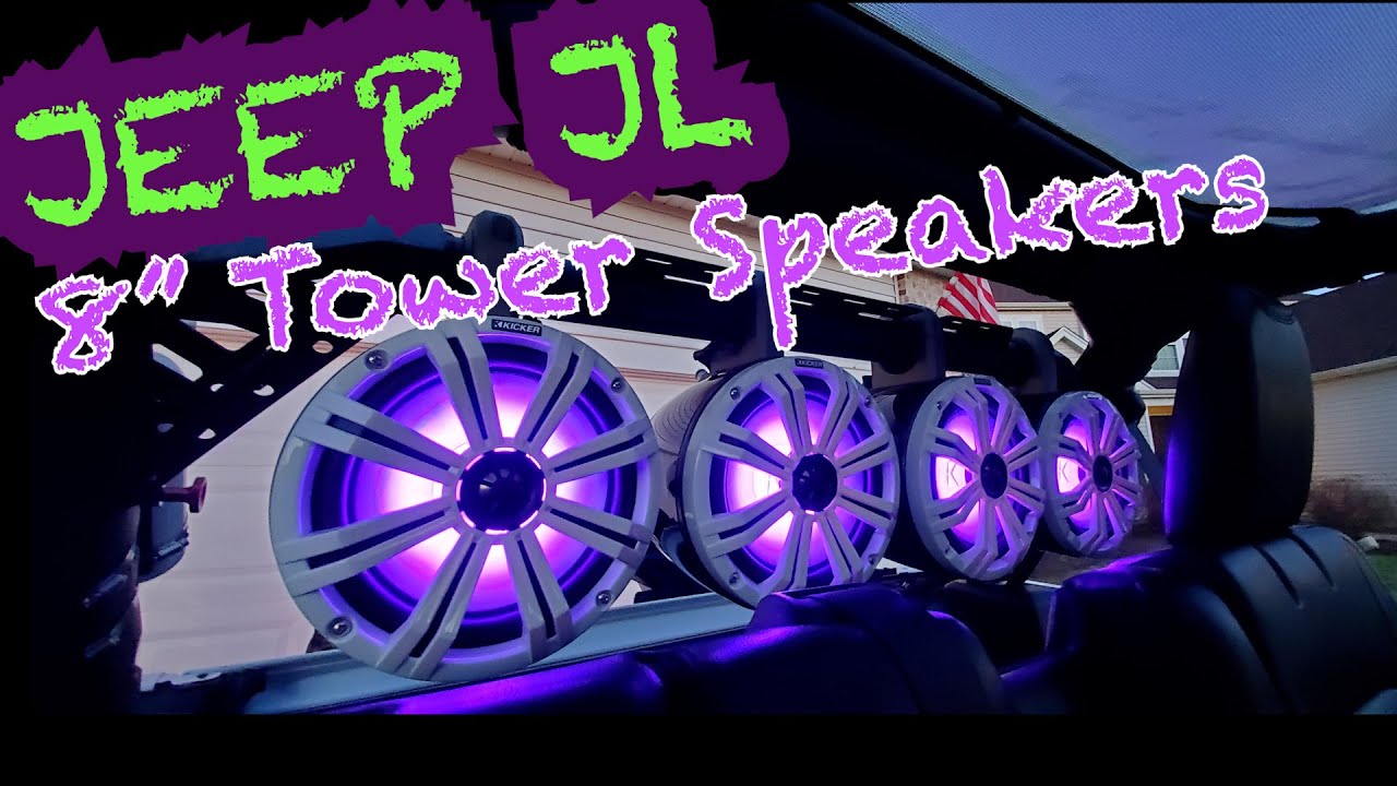 Установка акустической системы Jeep Wrangler JL Tower от Kicker. Переходите на Liven' Loud!