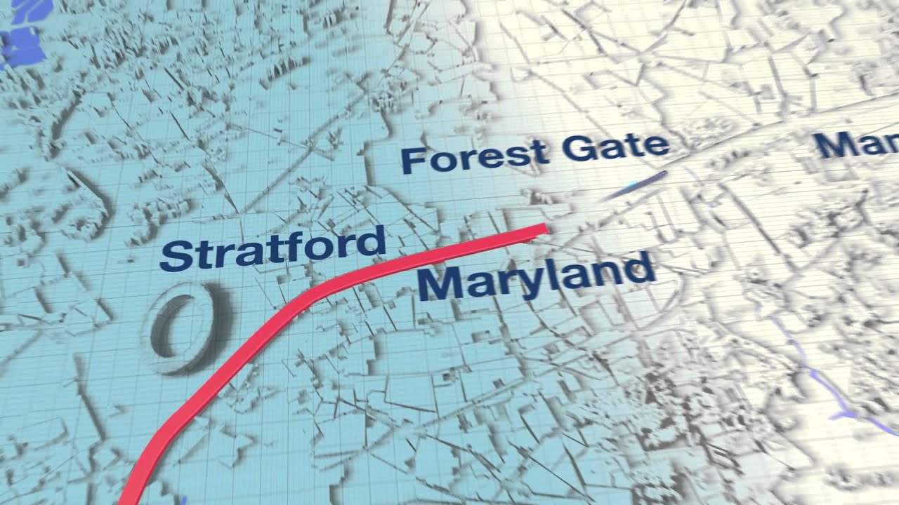 Crossrail route graphic