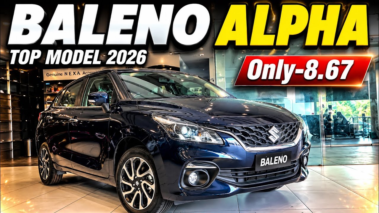 Maruti Suzuki Baleno Alpha 2026 | Baleno Top Model 2026, On Road Price, Mileage & Review