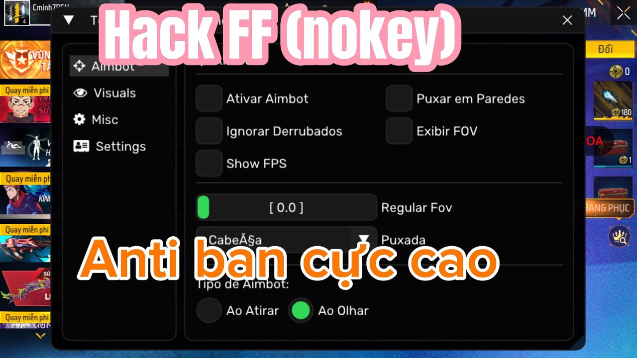 Hướng Dẫn Cách Cài Hack Free Fire V6 Ob52 menu nokey cực  VIP Cho iOS (anti ban cực cao)