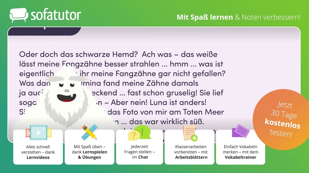Einen inneren Monolog schreiben einfach erklärt – Deutsch 5. - 7. Klasse
