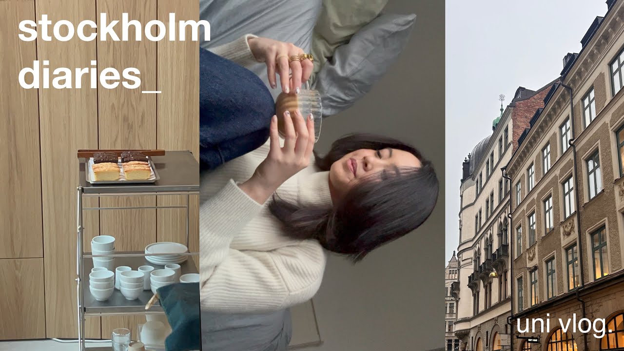 starting my FINAL semester at stockholm university & cafes 📚🏹 uni vlog.