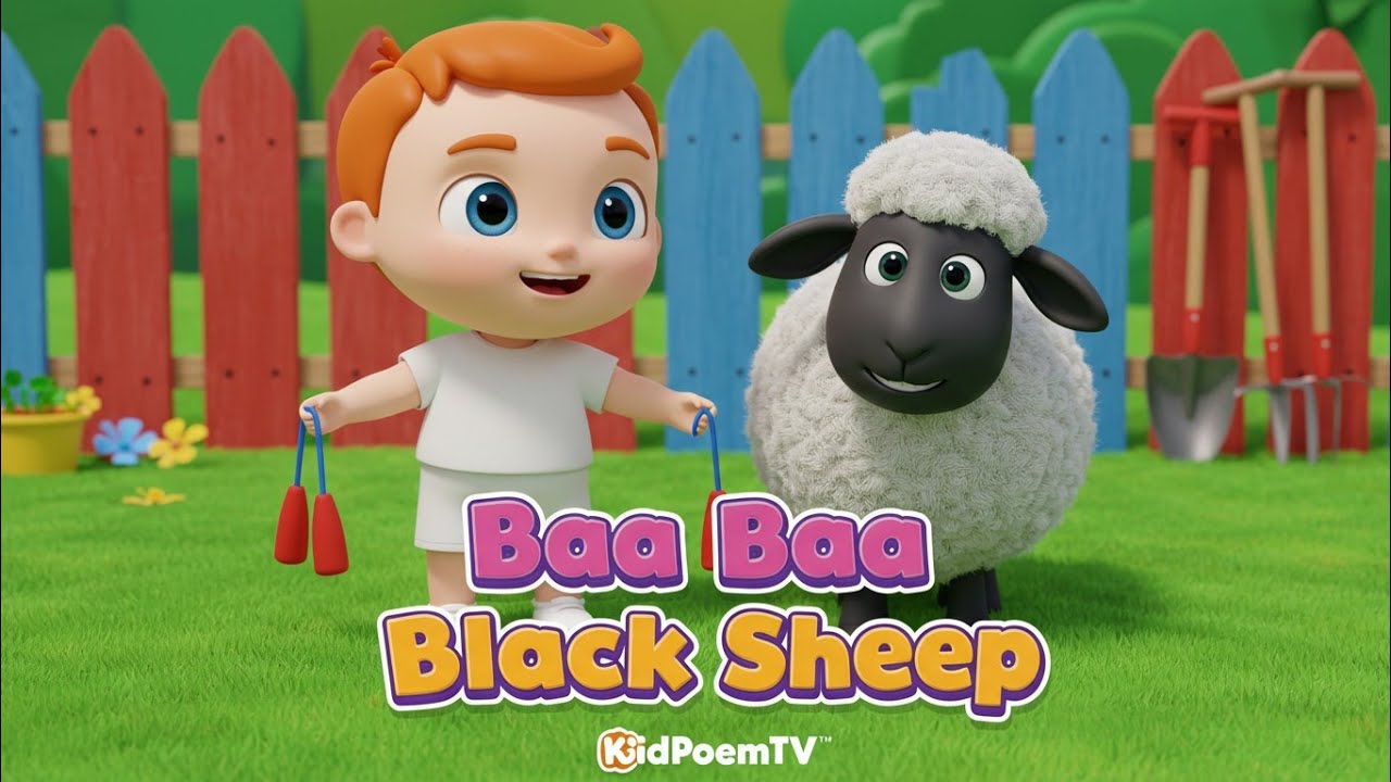 Baa Baa Black Sheep | Classic Nursery Rhyme for Kids | @Kidpoemtv | baby ryhmes