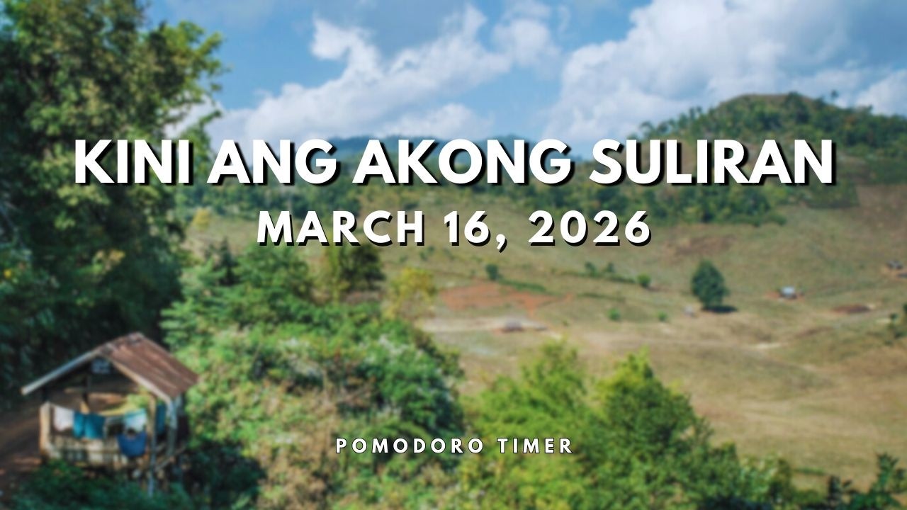 Kini ang Akong Suliran - March 16, 2026 | 90s Bisaya Radio Drama #pomodoro #workwithme