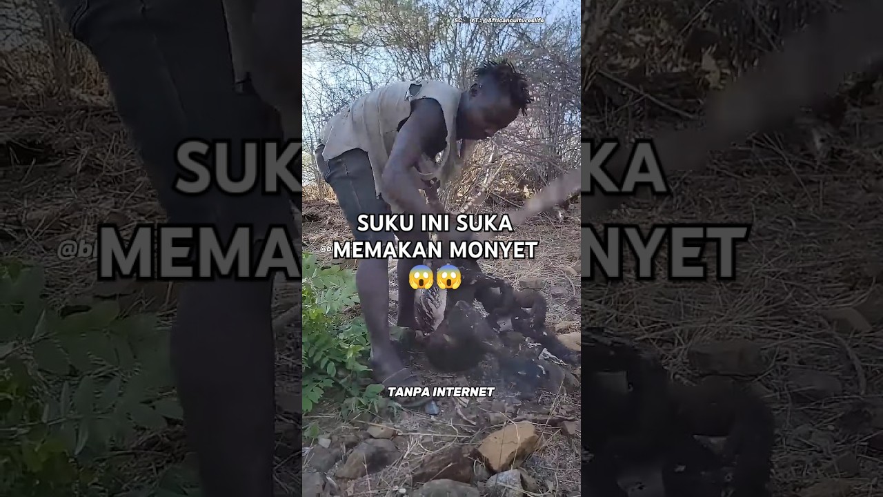 Beginilah Cara Suku Hadzabe Bertahan Hidup di Alam Liar! [Bagian 1 #shorts #Hadzabe #viralvideo