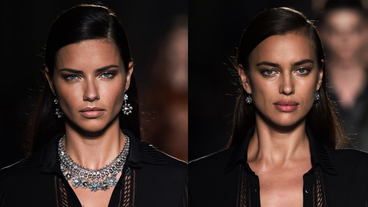 Adriana Lima & Irina Shayk - Runway Walk