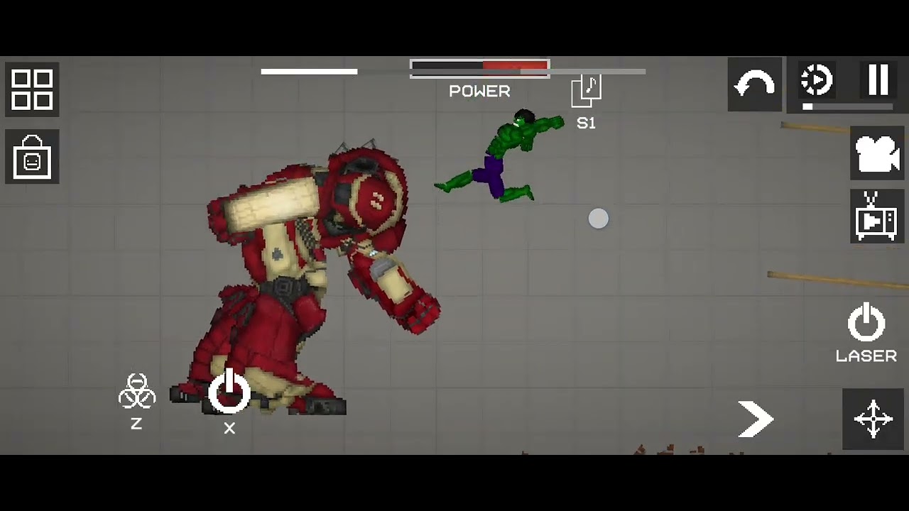 Hulkbuster vs hulk credits kaisworkshop and chairs