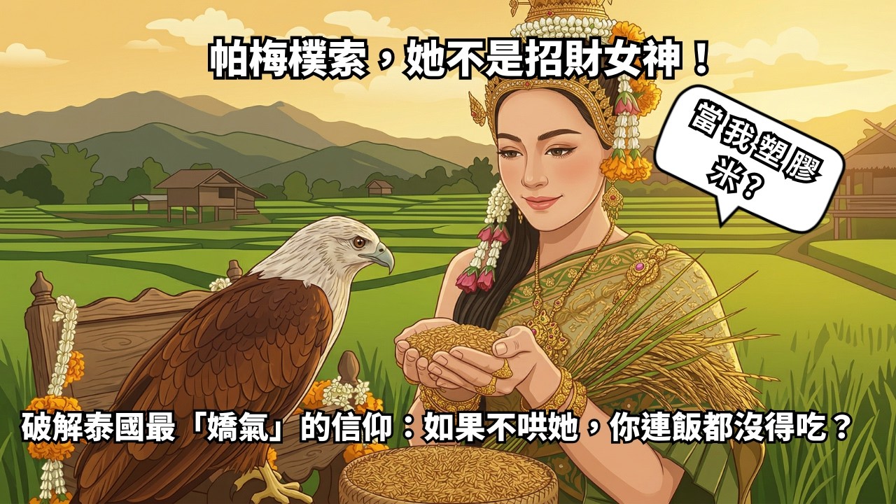 她不是招財女神！破解泰國最「嬌氣」的信仰：如果不哄她，你連飯都沒得吃？｜ #KUMIHO神佛介紹 #thailand #泰國 #稻米女神