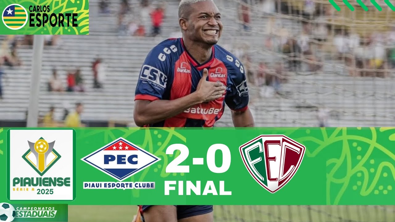 Piauí x Fluminense-PI. Final do campeonato piauiense 2025.  Gols e festa do título do Piauí.