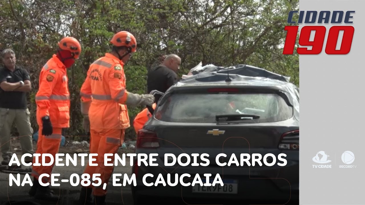 Acidente entre dois carros mata uma pessoa e deixa outra ferida na CE-085, em Caucaia | Cidade 190