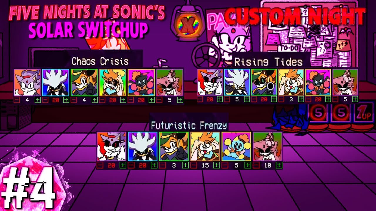 We've Ignited Into Custom Night  - Five Nights At Sonic's Solar Switchup Part 4