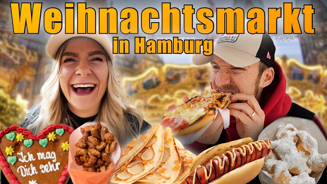 1 Tag alles auf dem Weihnachtsmarkt essen in Hamburg ANFANG NOVEMBER 2023
