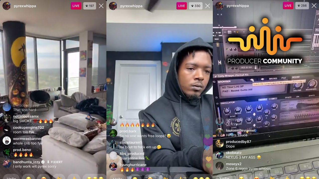 Pyrex Whippa cooking up in his crib 🔥