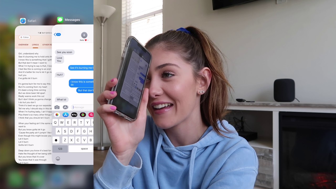 LYRIC PRANK ON BF *WE ALMOST BROKE UP*