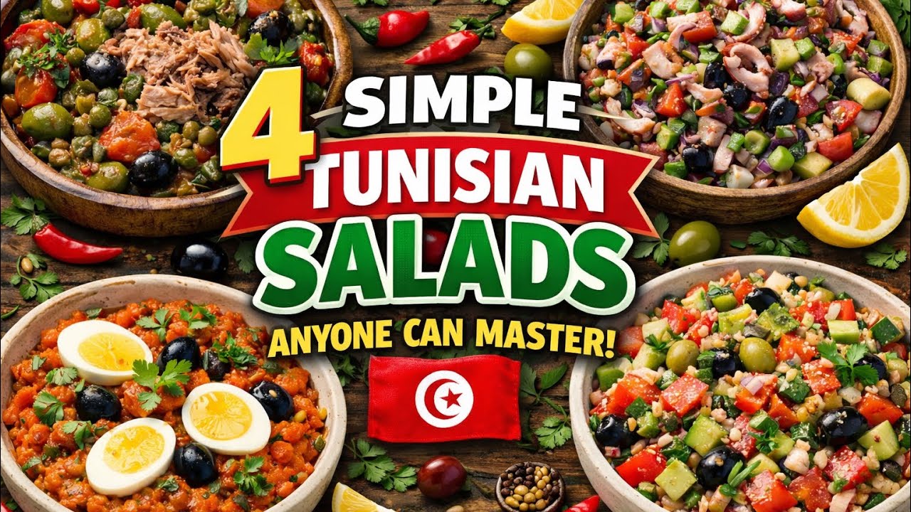 4 Simple and Most Popular Tunisian Salads Anyone Can Master