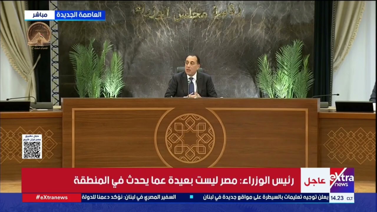 رئيس الوزراء: مصر ليست بعيدة عما يحدث في المنطقة