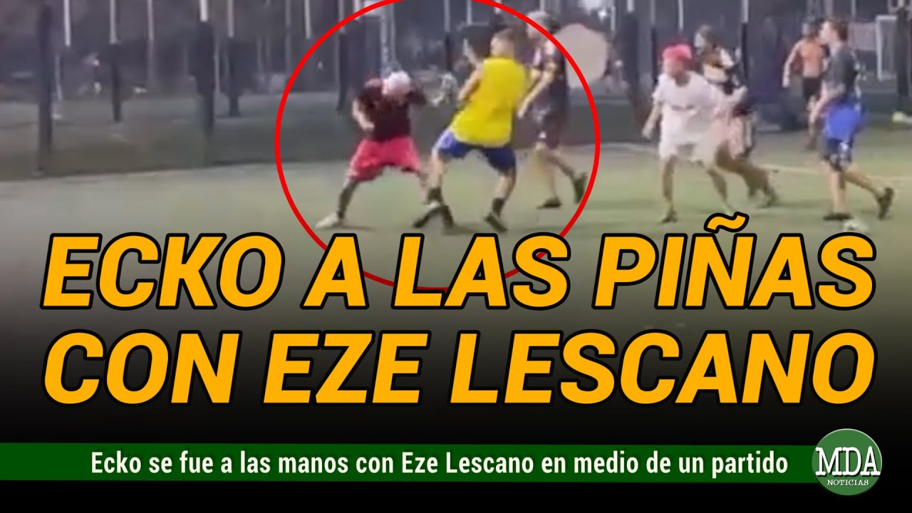 ECKO se AGARR&Oacute; a las PI&Ntilde;AS con EZE LESCANO