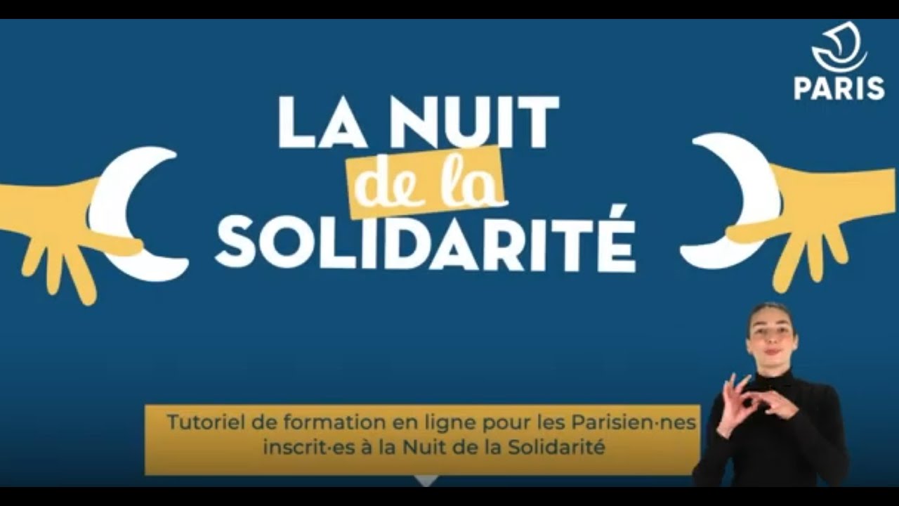 Tutoriel de la Nuit de la Solidarité (version LSF)