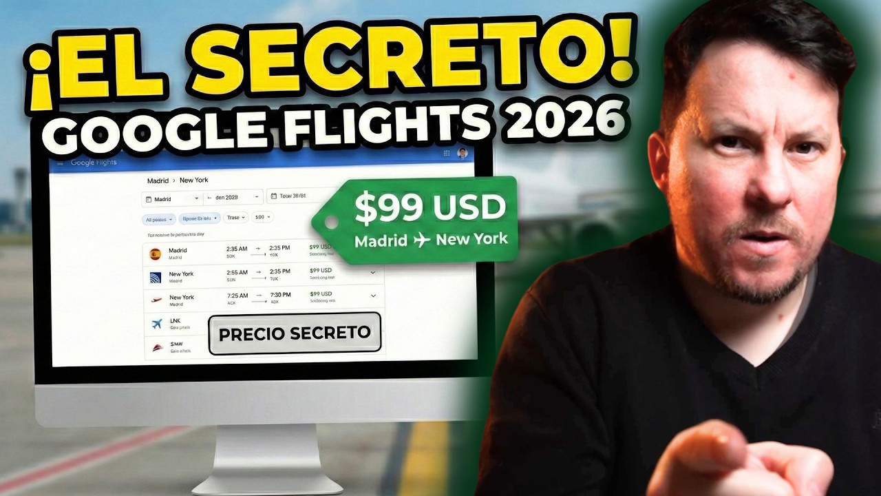 ¡Vuelos BARATOS siempre! ✈️ Guía Definitiva de Google Flights 2026 🌍