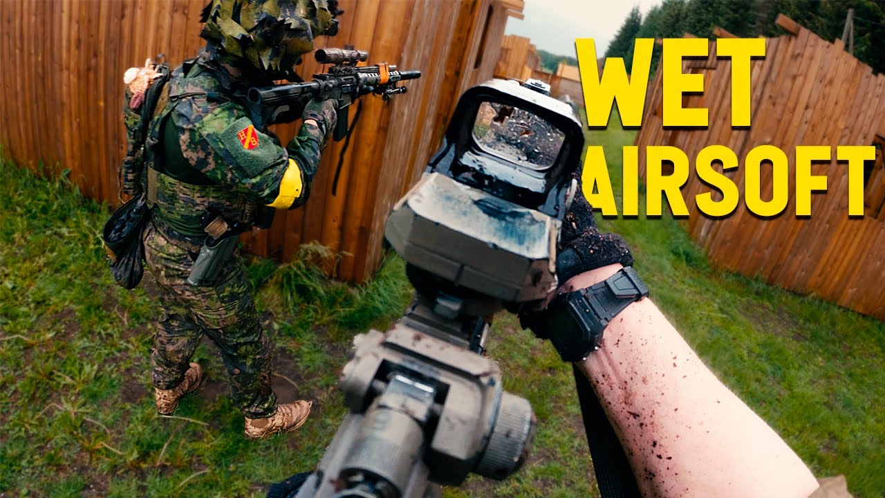Thrilling Airsoft Battle in Rain