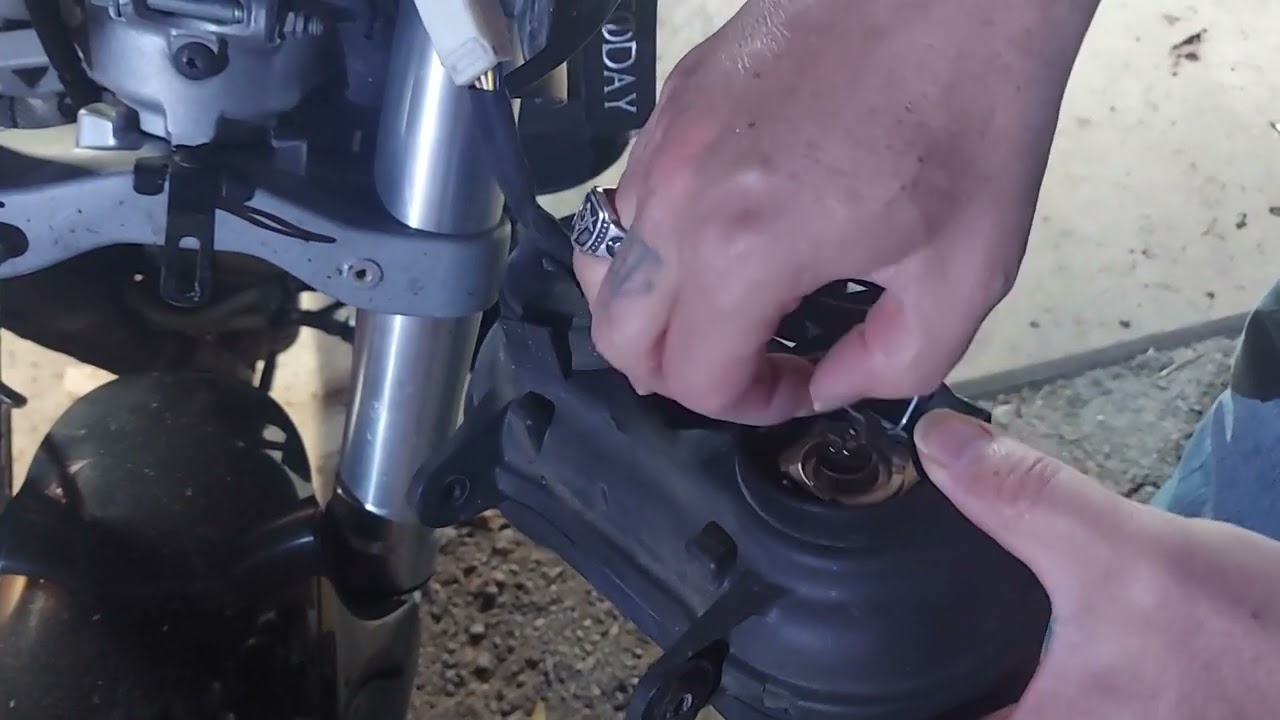 Headlight upgrade on my Buell XB9 & difference in view