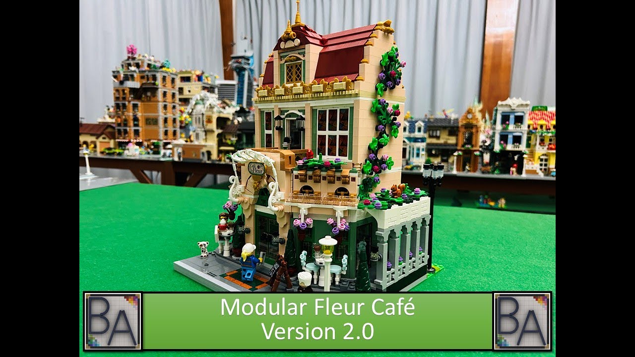 LEGO MOC - Modular Fleur Cafe V2