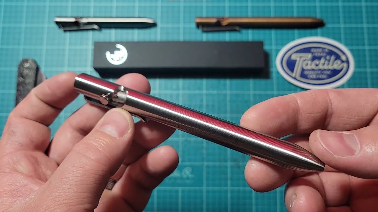 Tactile Turn Thick Titanium Bolt Action Pen Unboxing and First Impressions!