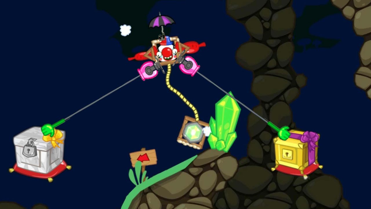 Bad Piggies - TRAVEL INTO DEEP CAVE TO DIGGING GOLD CRATE 2700+ SCRAPS!
