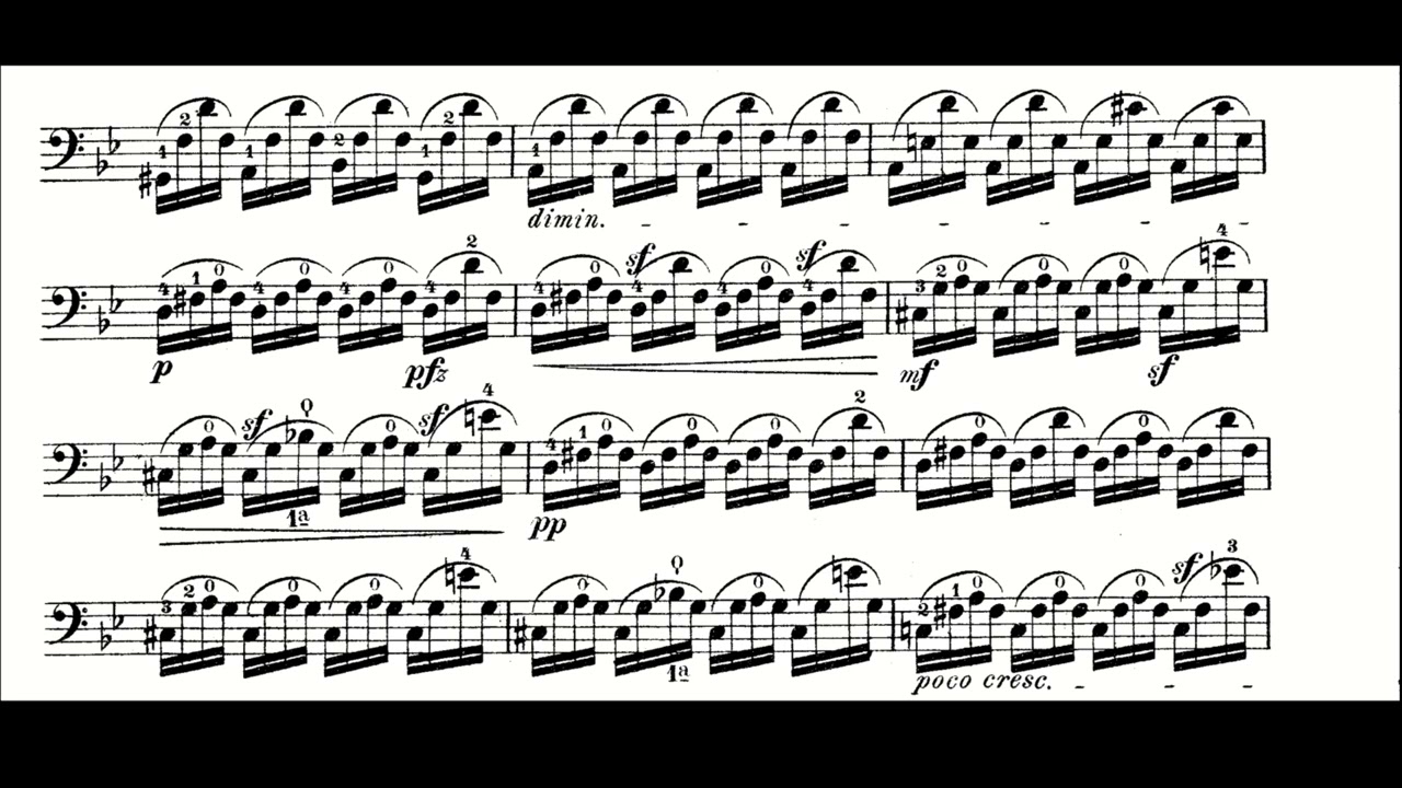 Jean-Louis Duport: Etude No. 7 for Cello (Score)