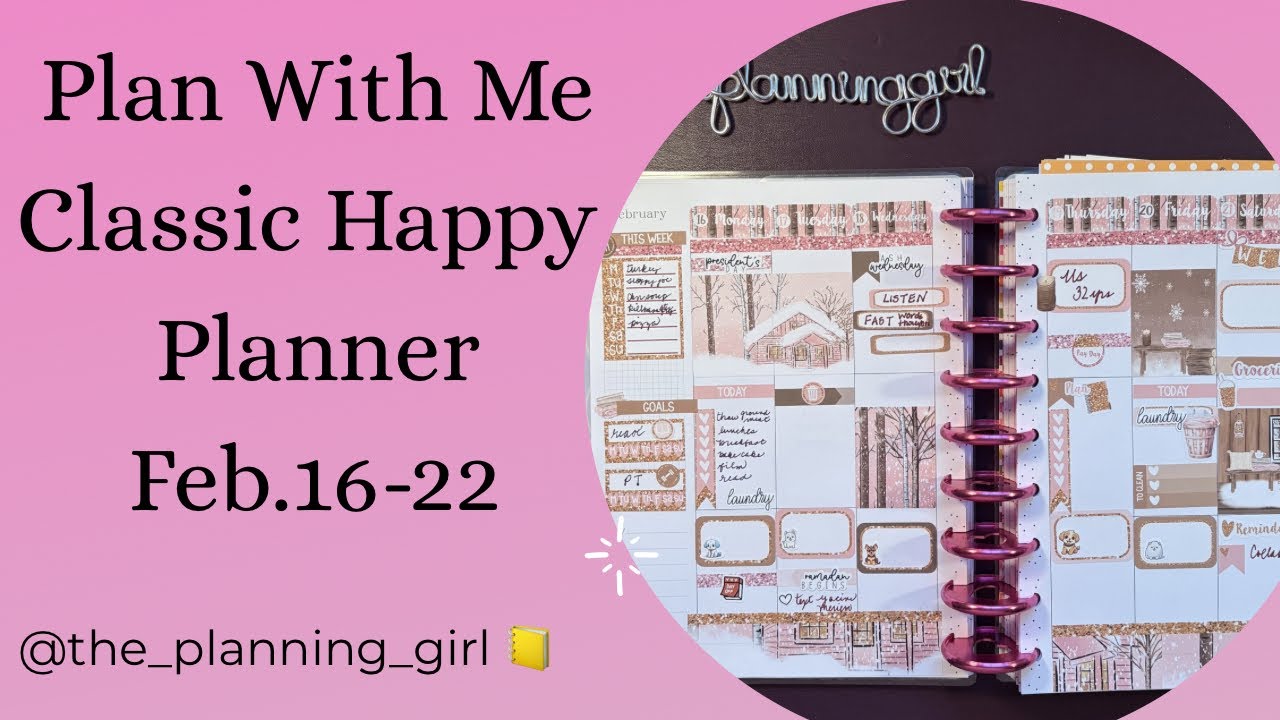Plan With Me | Classic Happy Planner ft. @plannerstickersister