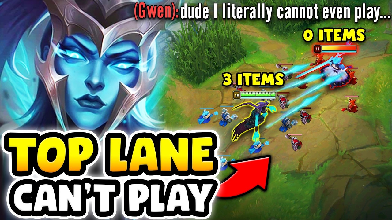 How Zwag got a 3 item lead on this poor Gwen in under 15 minutes... (SHE COULDN'T PLAY)