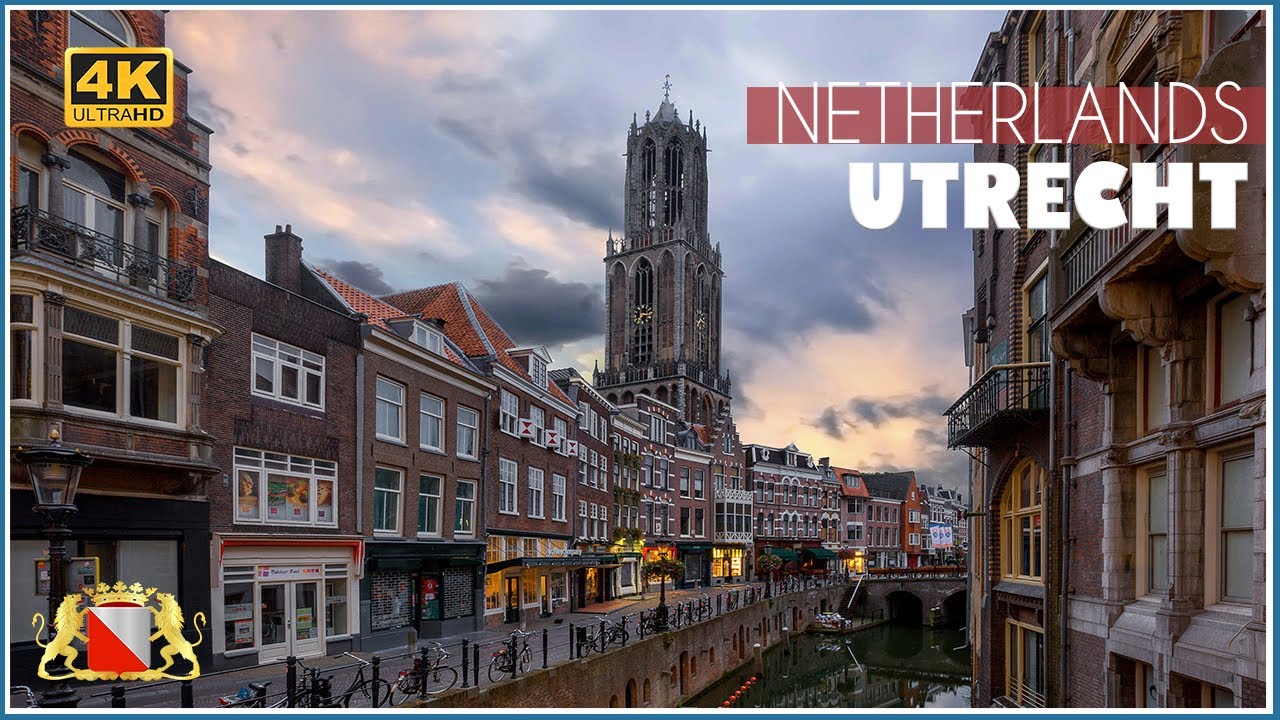 Walking Tour in Utrecht  🇳🇱 - City Center - Utrecht Central / UHD 4k