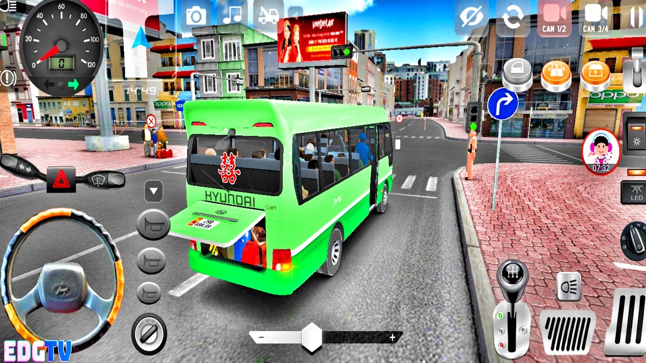 MiniBus Game 2021 | Minibus Simulator Vietnam #1 Hyundai County N&ocirc;ng Th&ocirc;n - Th&agrave;nh Pho HD