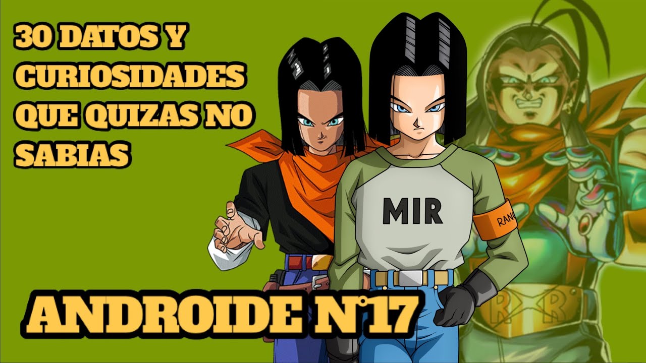 30 Datos y Curiosidades que Quizas no Sabias: Androide N°17. DRAGON BALL.